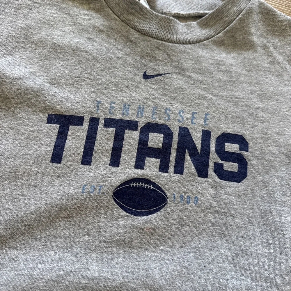 Vintage‎ Tennessee Titans Sweatshirt Youth S Nike Gray Pullover NFL 90s